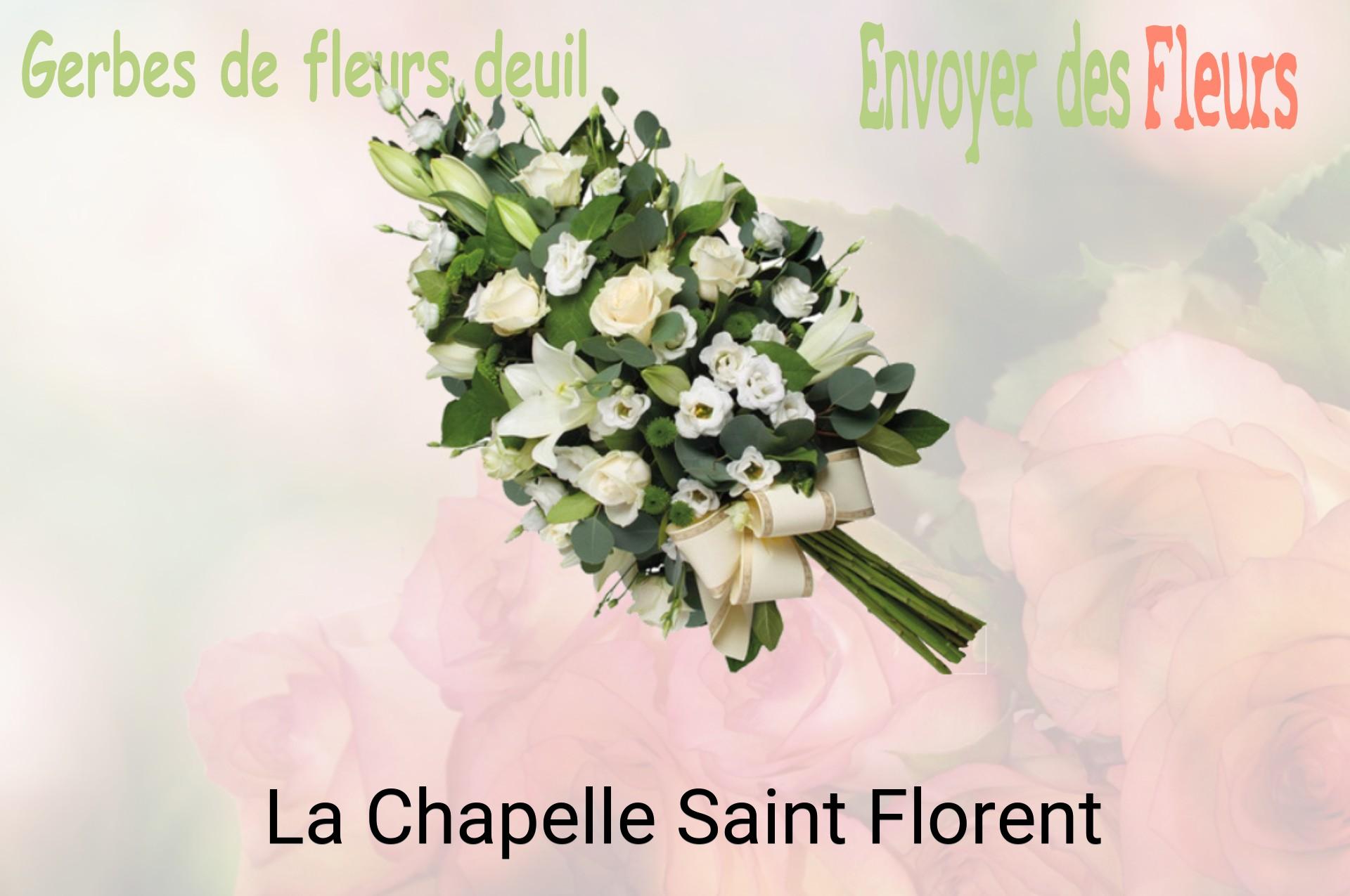Gerbe de fleurs de deuil livrée à La Chapelle-Saint-Florent